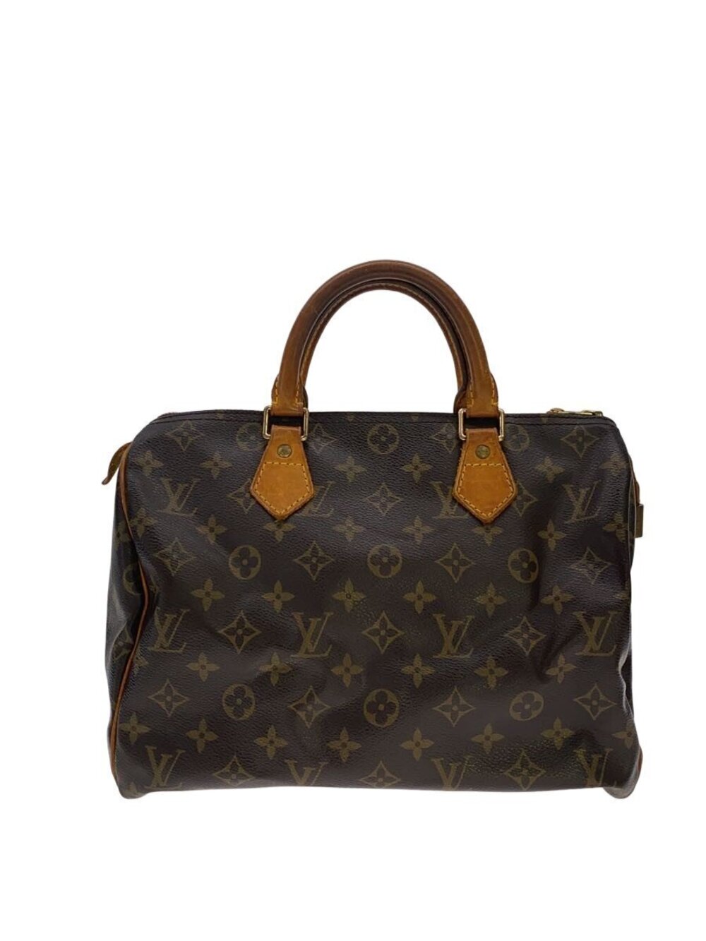LOUIS VUITTON Speedy Canvas Brown of on handles